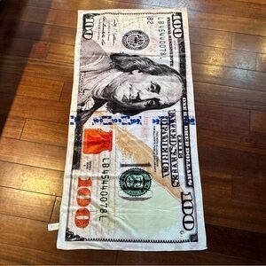 NEW Novelty 100 Dollar Bill Beach Towel